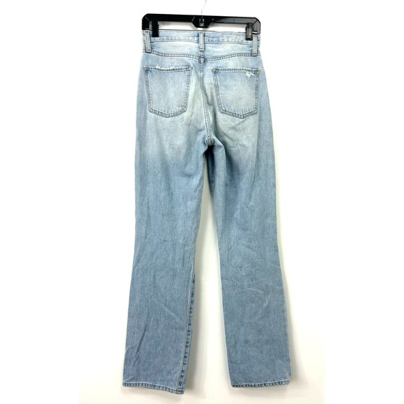 Favorite Daughter Cheshire Jeans Sz 24 Light Blue Straight Leg High Rise 1189R1 - Picture 4 of 12